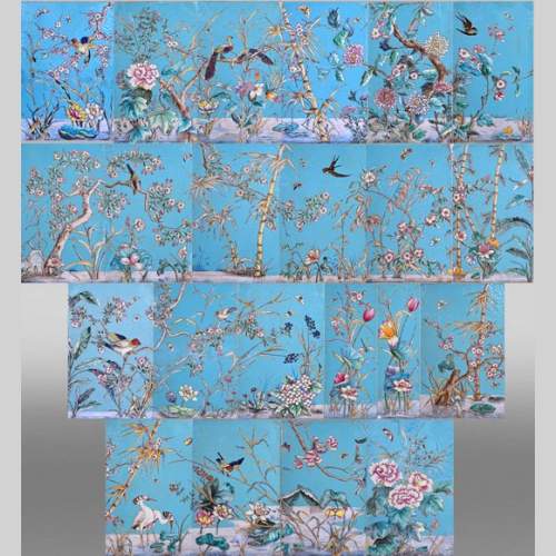 Eugène COLLINOT, Decorative Japanese-style earthenware plaques