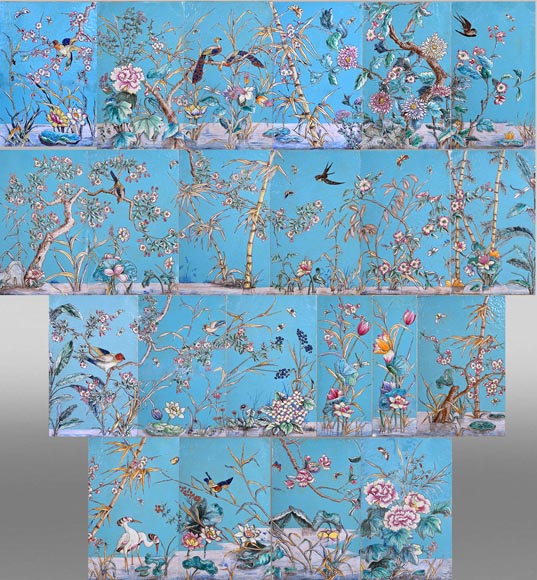 Eugène COLLINOT, Decorative Japanese-style earthenware plaques Eugène COLLINOT, Decorative Japanese-style earthenware plaques-0