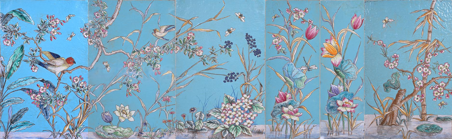 Eugène COLLINOT, Decorative Japanese-style earthenware plaques Eugène COLLINOT, Decorative Japanese-style earthenware plaques-3