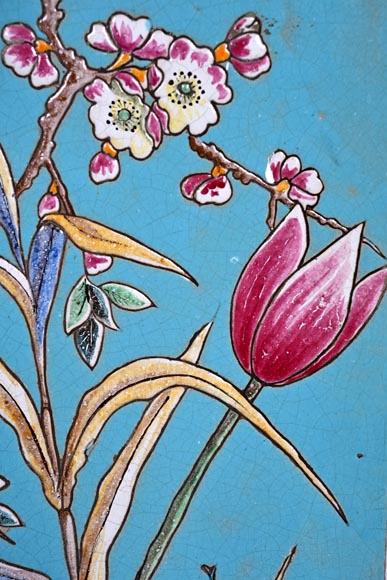 Eugène COLLINOT, Decorative Japanese-style earthenware plaques Eugène COLLINOT, Decorative Japanese-style earthenware plaques-4