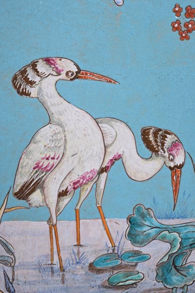 Eugène COLLINOT, Decorative Japanese-style earthenware plaques Eugène COLLINOT, Decorative Japanese-style earthenware plaques-8