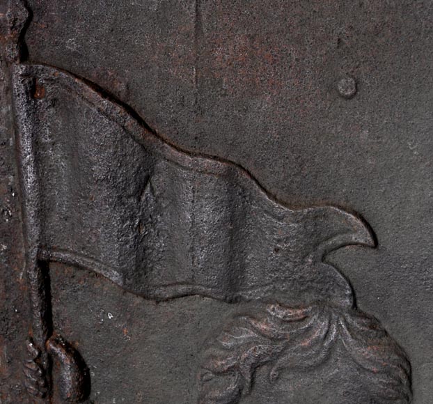 Cast iron fireback depicting Louis XVI Cast iron fireback depicting Louis XVI-8