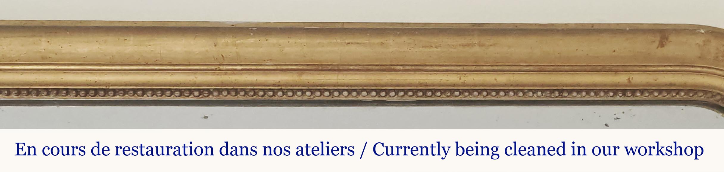 Louis XVI style gilded trumeau decorated with pearls Louis XVI style gilded trumeau decorated with pearls-1