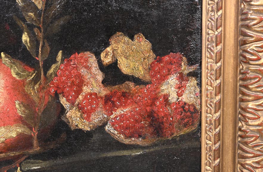Still life with pomegranates and grapes, Italian school, 17th century Still life with pomegranates and grapes, Italian school, 17th century-3