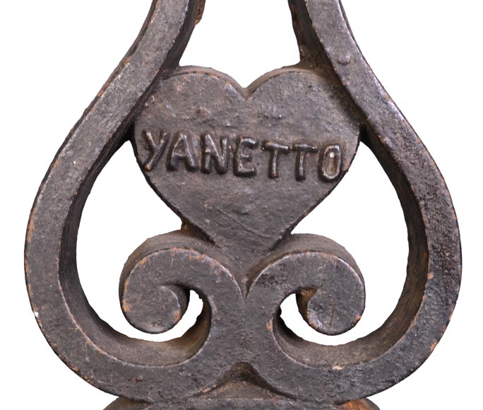 Pair of Cast Iron Andirons 