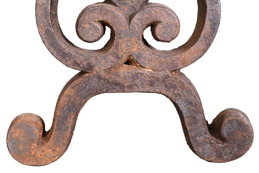 Pair of Cast Iron Andirons 