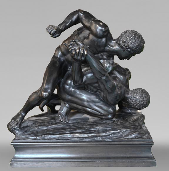 After Philippe MAGNIER, after the antique, The Wrestlers After Philippe MAGNIER, after the antique, The Wrestlers-1