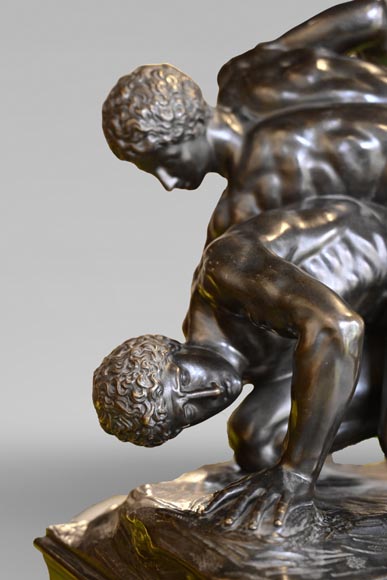 After Philippe MAGNIER, after the antique, The Wrestlers After Philippe MAGNIER, after the antique, The Wrestlers-4