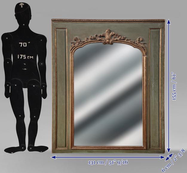 Napoleon III style trumeau with palmette motif Napoleon III style trumeau with palmette motif-7