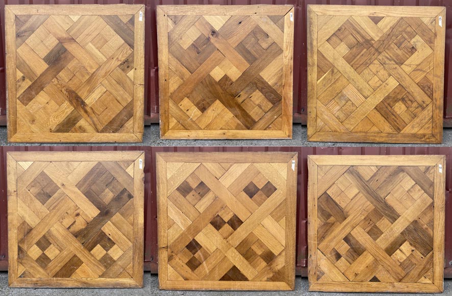 Approximately 35 m² of Versailles-style parquet flooring-2