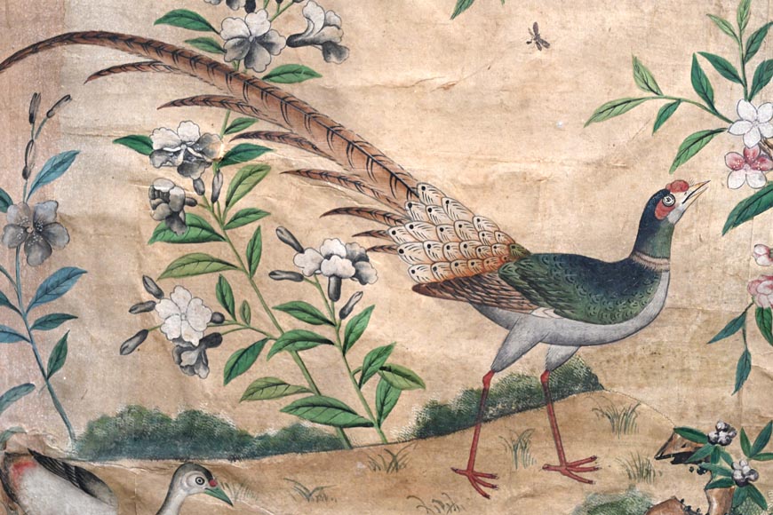 Five wallpaper panels, China, 18th century-2