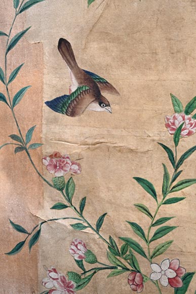 Five wallpaper panels, China, 18th century-3