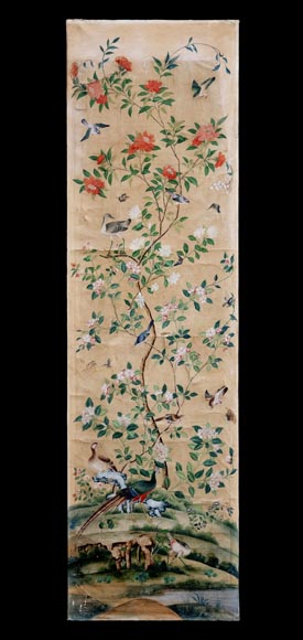 Five wallpaper panels, China, 18th century-7