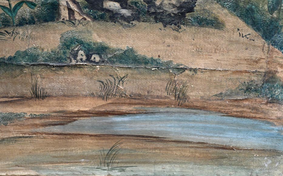 Five wallpaper panels, China, 18th century-9