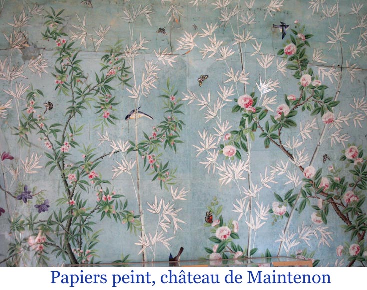 Five wallpaper panels, China, 18th century-18
