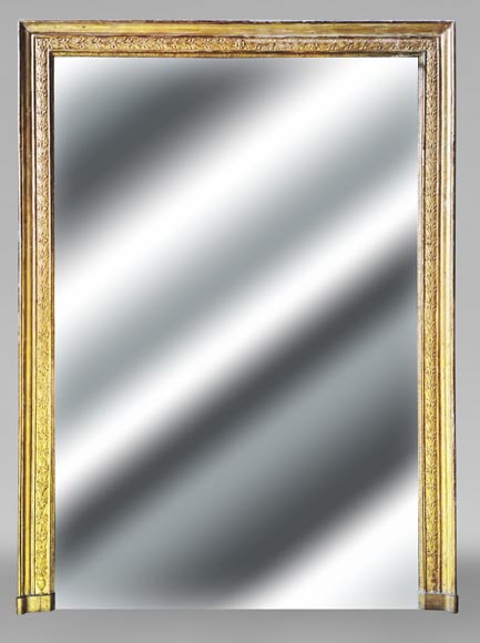 Restoration period trumeau with floral motif-0