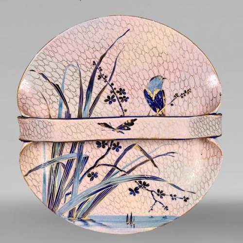 MAISON Alphonse Giroux – Japonisant decorative porcelain dish