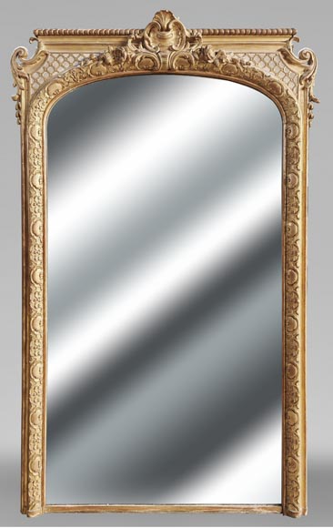 Gilded Regency-style trumeau, richly decorated Gilded Regency-style trumeau, richly decorated-0