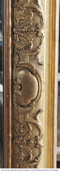 Gilded Regency-style trumeau, richly decorated Gilded Regency-style trumeau, richly decorated-4