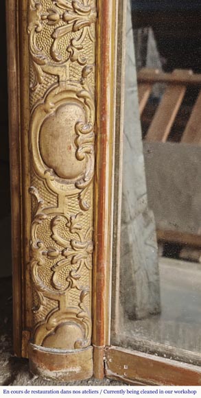 Gilded Regency-style trumeau, richly decorated Gilded Regency-style trumeau, richly decorated-6