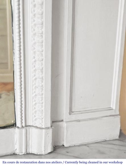 Louis XVI style trumeau decorated with floral garlands-3