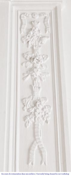 Louis XVI style trumeau decorated with a floral frieze-4