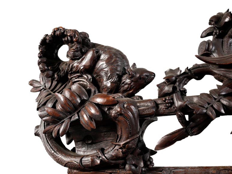 Jean-Pierre TAHAN & Joseph CREMER, two-part carved buffet with marquetry panel called “Fantasy Furniture” Exhibition 1855 Jean-Pierre TAHAN & Joseph CREMER, two-part carved buffet with marquetry panel called “Fantasy Furniture” Exhibition 1855-4