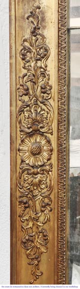 Small gilded Louis Philippe period trumeau, richly decorated-2