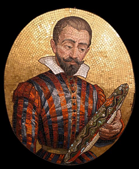 Antonio Salviati (Vicenza, 1816 – Venice, 1890), attributed to Mosaic portrait of Bernard Palissy Antonio Salviati (Vicenza, 1816 – Venice, 1890), attributed to Mosaic portrait of Bernard Palissy-0