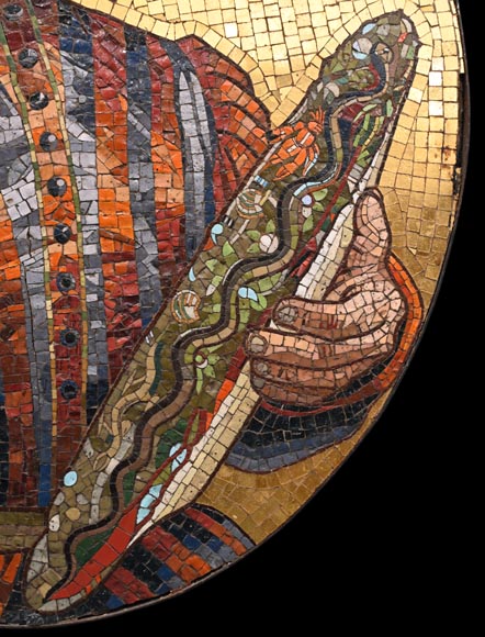 Antonio Salviati (Vicenza, 1816 – Venice, 1890), attributed to Mosaic portrait of Bernard Palissy Antonio Salviati (Vicenza, 1816 – Venice, 1890), attributed to Mosaic portrait of Bernard Palissy-4