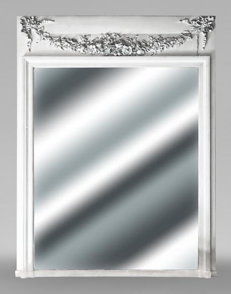 Louis XVI style trumeau with a floral garland Louis XVI style trumeau with a floral garland-0