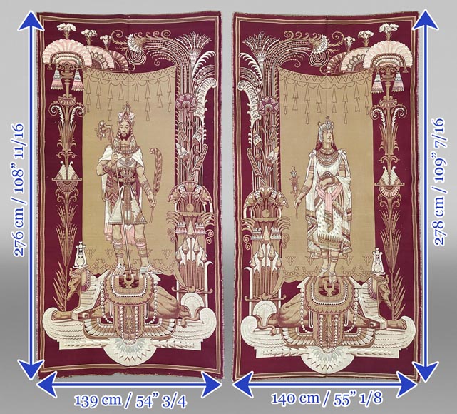 Amonasro and Aida, Italian tapestries Amonasro and Aida, Italian tapestries-9