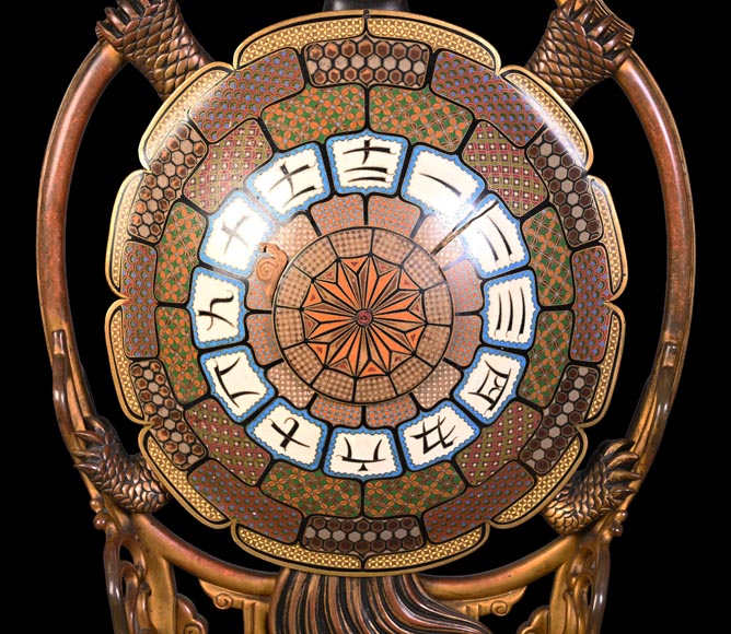 Gustave Isaac Lévy, Jollet & Cie for Escalier de Cristal, Minogame turtle clock-6