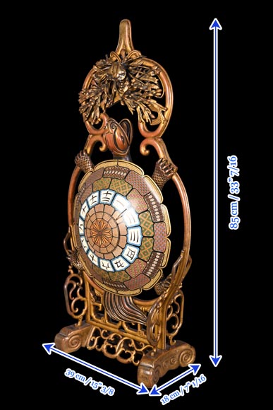 Gustave Isaac Lévy, Jollet & Cie for Escalier de Cristal, Minogame turtle clock-16