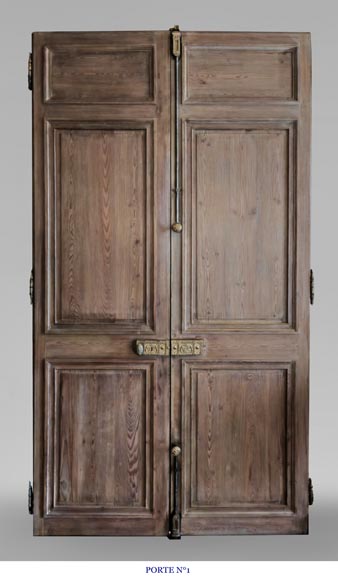 Set of 4 double doors in carved wood Set of 4 double doors in carved wood-1