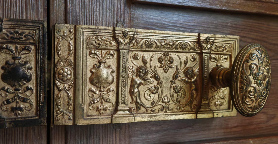 Set of 4 double doors in carved wood Set of 4 double doors in carved wood-11