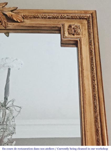 Napoleon III style trumeau with gold paint Napoleon III style trumeau with gold paint-3