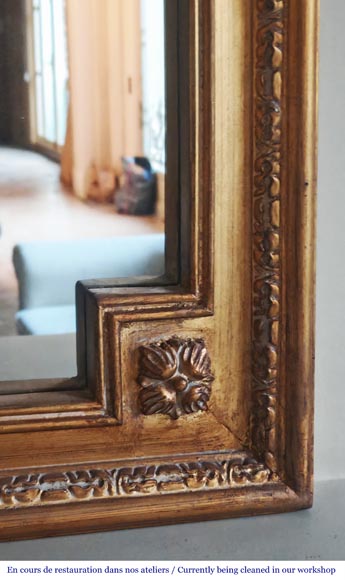 Napoleon III style trumeau with gold paint Napoleon III style trumeau with gold paint-4