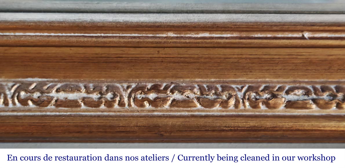 Napoleon III style trumeau with gold paint Napoleon III style trumeau with gold paint-5