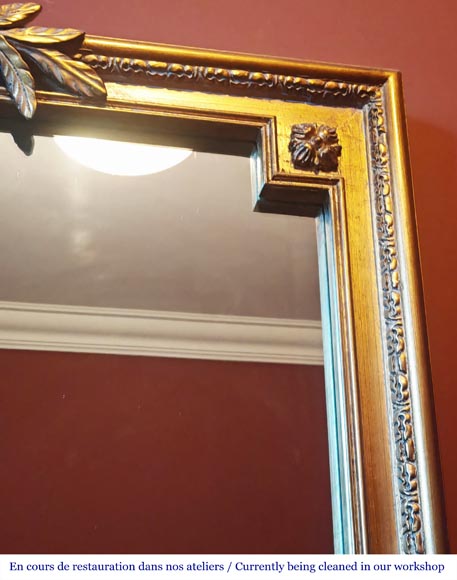 Napoleon III style trumeau with gold paint Napoleon III style trumeau with gold paint-2