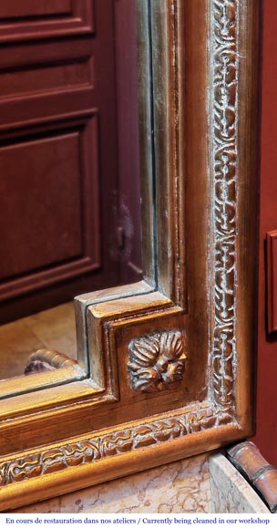 Napoleon III style trumeau with gold paint Napoleon III style trumeau with gold paint-4