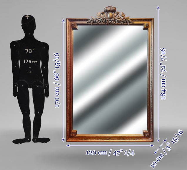 Napoleon III style trumeau with gold paint Napoleon III style trumeau with gold paint-6