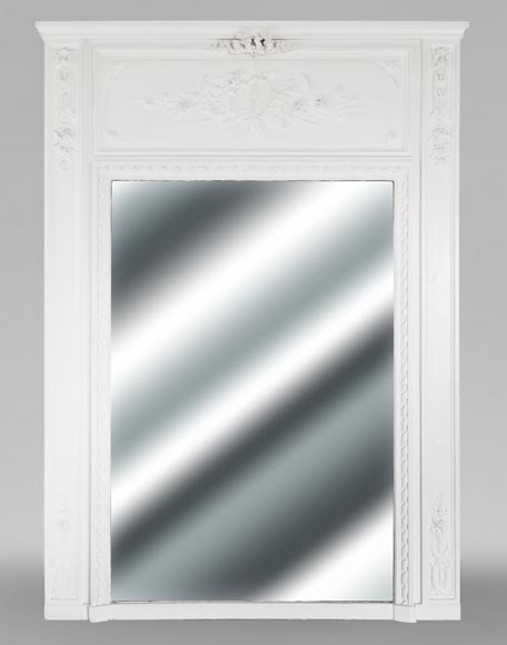 Louis XVI style trumeau with musical instruments Louis XVI style trumeau with musical instruments-0