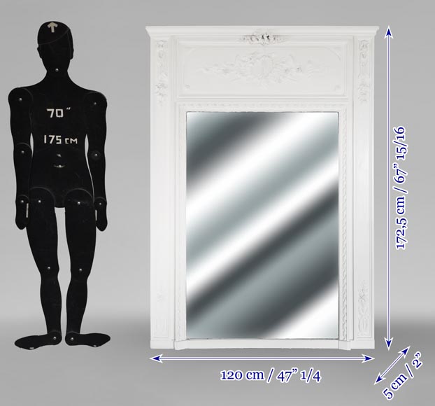 Louis XVI style trumeau with musical instruments Louis XVI style trumeau with musical instruments-7