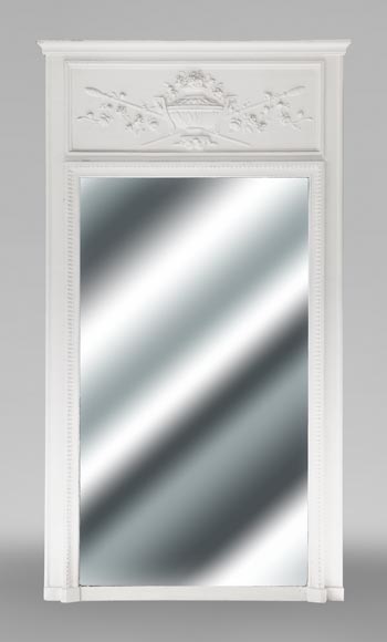 Louis XVI style trumeau decorated with a vase Louis XVI style trumeau decorated with a vase-0