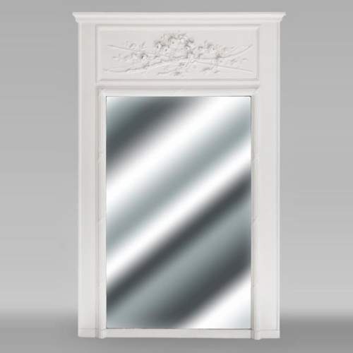 Louis XVI style trumeau with a rose crown