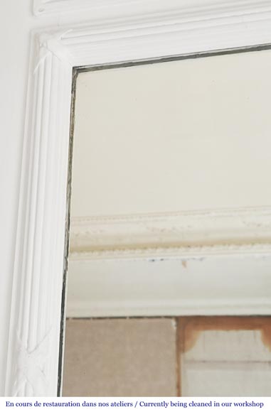 Louis XVI style trumeau with a rose crown Louis XVI style trumeau with a rose crown-4