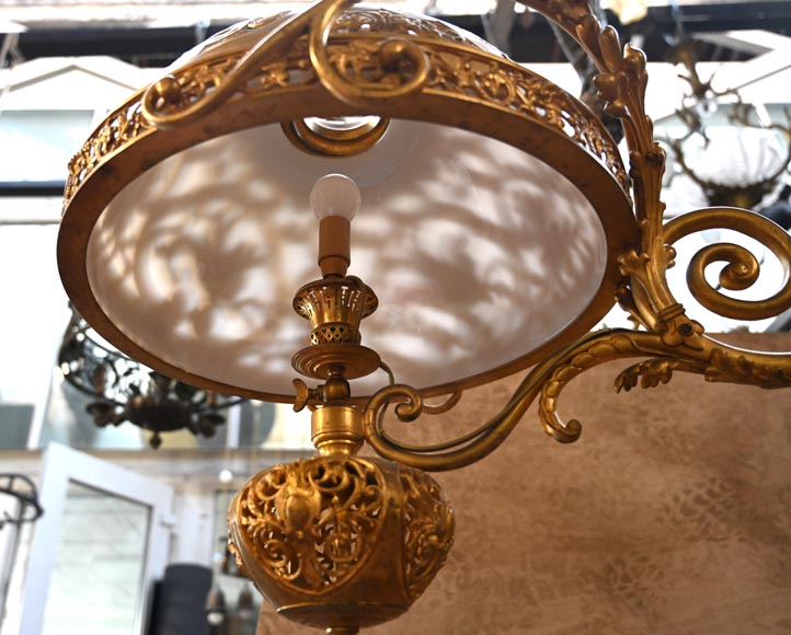 Napoléon III period gilt-bronze billiard chandelier Napoléon III period gilt-bronze billiard chandelier-3
