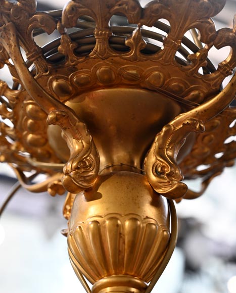 Napoléon III period gilt-bronze billiard chandelier Napoléon III period gilt-bronze billiard chandelier-7