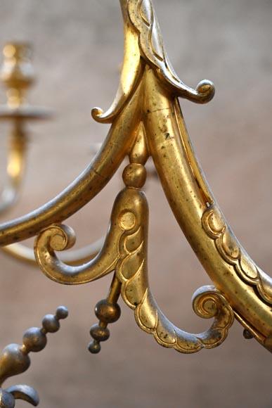 Napoléon III period gilt-bronze billiard chandelier Napoléon III period gilt-bronze billiard chandelier-12